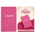 KJV Holy Bible Women's Gift Edition - Pink Floral Faux Leather English 744-Page KJV Text Slim Lightweight Christian Daily Reading Church Gift (Religion & Philosophy Books)