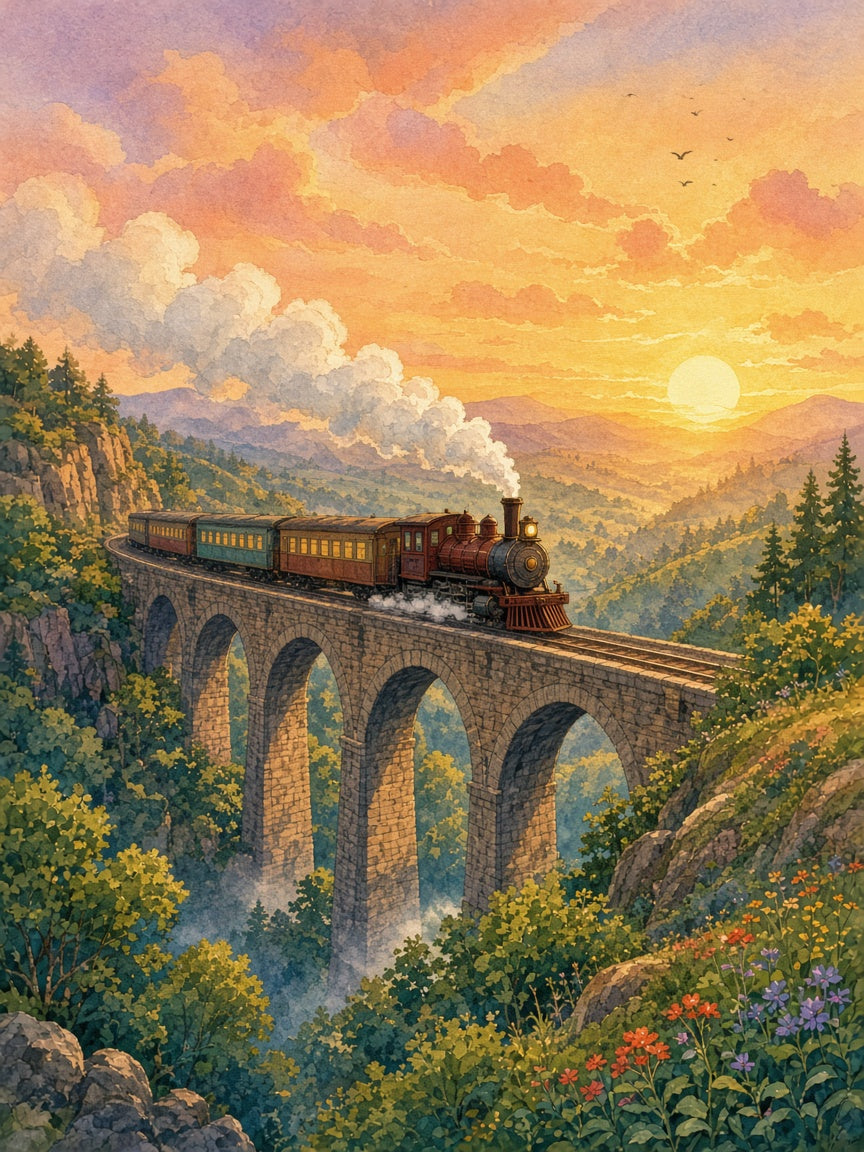 The Sunrise Train by Felix Storm
