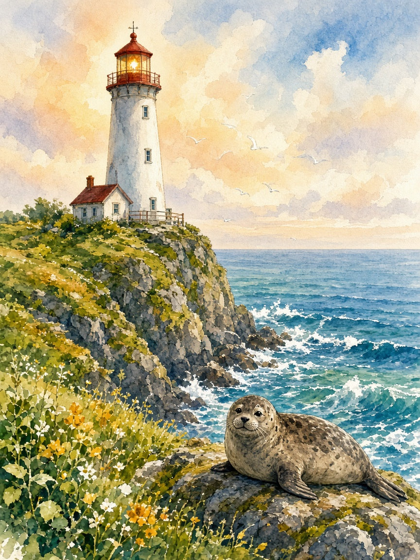 The Lighthouse Seal by Lottie Bray